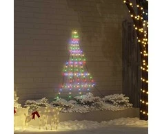 LED Kalėdinė eglutė su žemės kuoleliais Įvairiaspalvis 182 cm