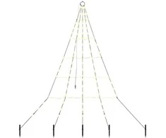 LED Kalėdinė eglutė su žemės kuoleliais Šilta balta 182 cm