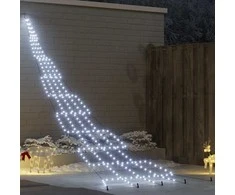 LED Kalėdinė eglutė su žemės kuoleliais Šalta balta 511 cm