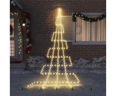 LED Kalėdinė eglutė su žemės kuoleliais Šilta balta 511 cm