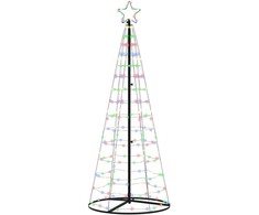 LED Kalėdų medis EKENAS 250 cm 390 LED Įvairių spalvų Plienas
