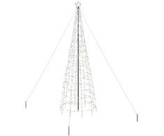 LED Kalėdinė eglutė su žemės kuoleliais Įvairiaspalvis 400 cm