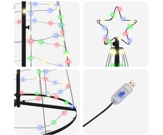 LED Kalėdų medis EKENAS 400 cm 800 LED Įvairių spalvų Plienas