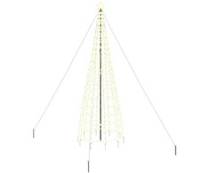 LED Kalėdinė eglutė su žemės kuoleliais Auksinė 400 cm Geležis
