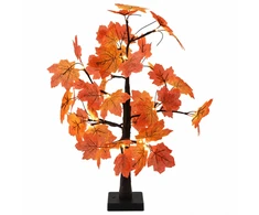 LED klevo Kalėdų eglutė 2 vnt. Ruda 58 cm Plastmasė 48 LED