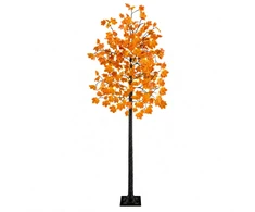 LED klevo Kalėdų eglutė Ruda 240 cm Plastmasė 192 LED