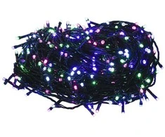 LED lempučių girlianda, 100m, PVC, 1000 pastelinių spalvotų LED