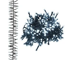 LED lempučių girlianda, PVC, 2000 šaltų baltų LED, tanki