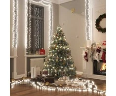LED lempučių girlianda, PVC, 2000 šaltų baltų LED, tanki