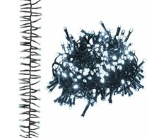 LED lempučių girlianda, PVC, 2000 šaltų baltų LED, tanki