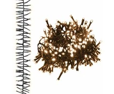 LED lempučių girlianda, PVC, 2000 šiltų baltų LED, tanki