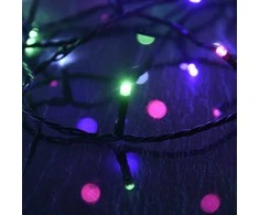 LED lempučių girlianda, 200m, PVC, 2000 pastelinių spalvotų LED