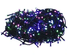 LED lempučių girlianda, 200m, PVC, 2000 pastelinių spalvotų LED