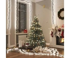 LED lempučių girlianda, PVC, 3000 šaltų baltų LED, tanki