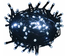 LED lempučių girlianda, 30m, PVC, 300 šaltos baltos spalvos LED