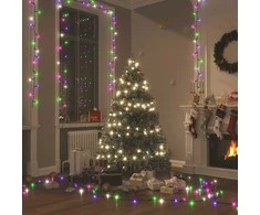 LED lempučių girlianda, 40m, PVC, 400 pastelinių spalvotų LED