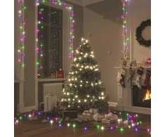 LED lempučių girlianda, 40m, PVC, 400 pastelinių spalvotų LED
