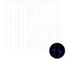LED lempučių užuolaida, 3x3m, 300 mėlynų LED lempučių