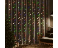 LED lempučių užuolaida, 3x3m, 300 spalvotų LED lempučių
