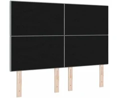 LED galvūgalis su LED juostelėmis Šviesiai pilka 144 cm audinys