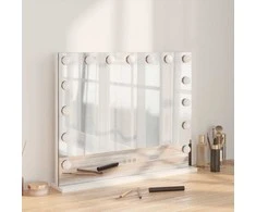 LED makiažo veidrodis Balta 58 x 10 x 47 cm Stiklas ir plienas