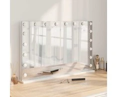 LED makiažo veidrodis Balta 80 x 10 x 52,5 cm
