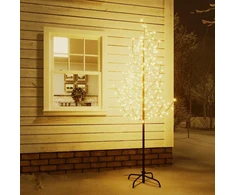 LED medis su vyšnių žiedais, 220cm, 220 šiltų baltų LED