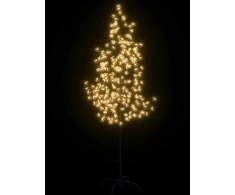 LED medis su vyšnių žiedais, 220cm, 220 šiltų baltų LED