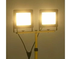 LED prožektorius su trikoju, šiltos baltos spalvos, 2x100W