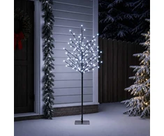LED rutuliukų Kalėdų eglutė Juoda 18 x 18 x 120 cm Plienas