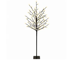 LED rutuliukų Kalėdų eglutė Juoda 18 x 18 x 120 cm Plienas