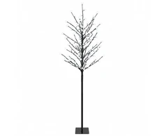 LED rutuliukų Kalėdų eglutė Juoda 180 cm Plienas 220 LED