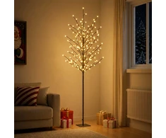 LED rutuliukų Kalėdų eglutė Juoda 180 cm Plienas 220 LED