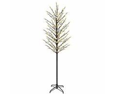 LED rutuliukų Kalėdų eglutė Juoda 240 cm Plienas 280 LED