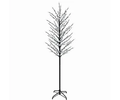 LED rutuliukų Kalėdų eglutė Juoda 240 cm Plienas 280 LED