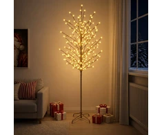 LED rutuliukų Kalėdų eglutė Juoda 240 cm Plienas 280 LED
