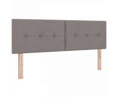LED saugojimo lova su čiužiniu Taupe 140 x 200 cm Audinys