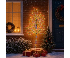 LED sieninė Kalėdų eglutė 150 cm 140 LED Įvairių spalvų Plienas