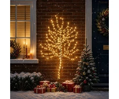 LED sieninė Kalėdų eglutė 150 cm 140 LED Šilta balta Plienas