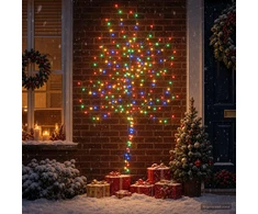 LED sieninė Kalėdų eglutė 180 cm 200 LED Įvairių spalvų Plienas