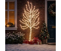 LED sieninė Kalėdų eglutė 180 cm 200 LED Šalta balta Plienas
