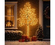 LED sieninė Kalėdų eglutė 210 cm 312 LED Šilta balta Plienas