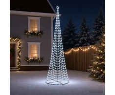 LED spiralinė Kalėdų eglutė su pagrindu EKENAS 500 cm 868 LED