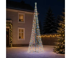 LED spiralinė Kalėdų eglutė su pagrindu EKENAS 500 cm 868 LED