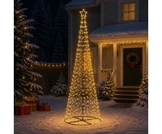LED spiralinė Kalėdų eglutė su pagrindu EKENAS 300 cm 475 LED