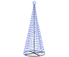 LED spiralinė Kalėdų eglutė su pagrindu EKENAS 250 cm 370 LED