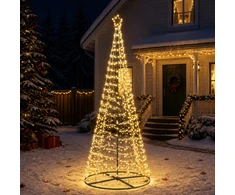 LED spiralinė Kalėdų eglutė su pagrindu EKENAS 250 cm 370 LED