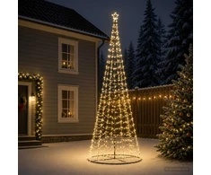 LED spiralinė Kalėdų eglutė su pagrindu EKENAS 400 cm 588 LED