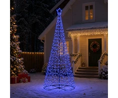 LED spiralinė Kalėdų eglutė su pagrindu EKENAS 250 cm 370 LED