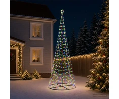 LED spiralinė Kalėdų eglutė su pagrindu EKENAS 400 cm 588 LED